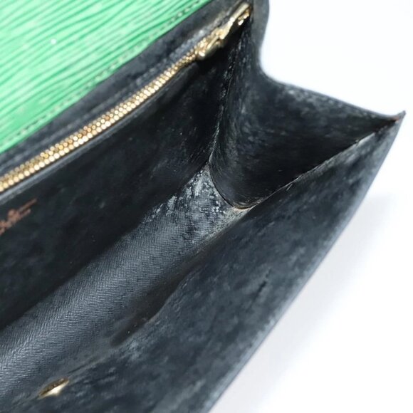 LOUIS VUITTON Epi Art Deco Clutch Bag Green M52634 LV Auth 141660 - Picture 11 of 16